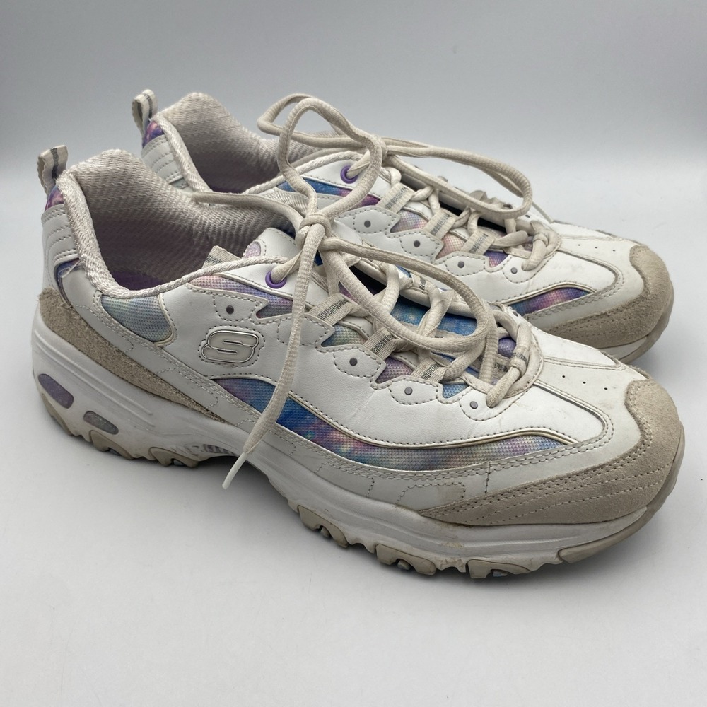 Sketchers D' Lites Galaxy Fantasy Sneakers White Size 11 Air-Cooled Memory Foam
